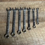 (7) Vintage Craftsman Metric 6 Pt Combination Wrench Set 9MM-17MM Usa Made Va. Fixed Price $55.99.