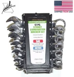 12 Piece Stubby Combination Wrench Set Sae & Metric Pittsburgh Box End Open. Fixed Price $32.57.