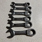 Blackhawk Combination Metric Stubby Ratcheting Wrenches. Fixed Price $39.99.