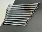 Matco Tools Grbzxlm 10PC Extra Long Metric 10MM-19MM Ratcheting Box Wrench Set. Fixed Price $251.74.