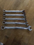 Craftsman 5PC Fully Polished Combination Wrench Set 45966 22 To 25+30MM Nos. Fixed Price $250.00.