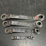 Vintage Craftsman Offset Ratcheting Wrenches 43655, 43654, 43653, 43651 Usa. Fixed Price $24.64.