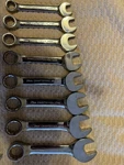 Craftsman 8 Piece Stubby Wrench Set Metric. Fixed Price $75.00.