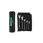 Stahlwille 96411705 17/5 Combination Ratcheting Spanner Set W/ Roll-up Wallet. Fixed Price $199.80.