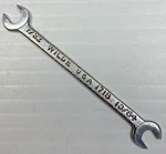 Vintage Wilde Tools 1718 - 7/32" X 13/64" Mini Ignition Open End Wrench Usa. Fixed Price $10.75.