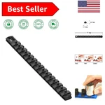 Ernst 13-INCH Socket Rail Organizer With 15 Twist Lock Clips Secure & Compact. Fixed Price $17.99.