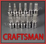 Craftsman 11PC 3/8 Dr Sae Metric Mm Hex Allen Key Bit Ratchet Wrench Socket Set. Fixed Price $25.47.