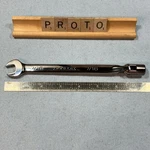 Proto J1270-14A 7/16 Combination Open End Flex Head 12PT High Polish Wrench. Fixed Price $35.00.