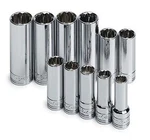 Sk Hand Tool 1871 11 Pc 3/8" Drive, 12 Point, Deep Metric Socket Set Usa Made. Fixed Price $146.29.