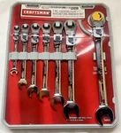 Craftsman 7 Piece Locking Flex Ratcheting Metric Wrench Set #42401. Fixed Price $197.00.