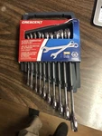 Crescent 10 Piece Combination Chrome Wrench Set CCWS2. Fixed Price $31.45.