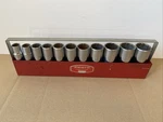 Vintage Proto 1/2 Drive Deep Socket Set 11 Pieces Sae With Tray 5393 Usa. Fixed Price $107.99.