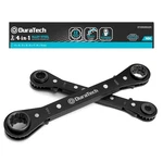 Duratech 4-IN-1 Reversible Ratcheting Wrench Set, Double Box Metric, Black. Fixed Price $31.39.