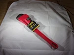 New Steel Grip 18" Pipe Wrench ( Heat Treated & Drop Forged Jaws ) # 2252989. Fixed Price $20.00.