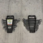 Set Of 2 - Pittsburg 9 Piece Fully Polished Combination Wrench 1/4" 3/4". Fixed Price $28.49.