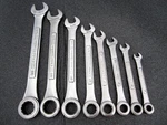 Vintage Craftsman 8PC Sae Ratcheting Combination Wrench Set 42444 Made Usa. Fixed Price $119.95.