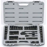 Stanley 92-824 69 Pc Socket Set Black Chrome Laser Etched 1/4", 3/8" Drives Sae. Fixed Price $105.73.