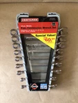 Nos Craftsman 9PC Metric 12 Pt. Combiation Wrench Set 47045 Made In Usa 7MM-16MM. Fixed Price $95.00.