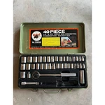 Vintage Buffalo Brand 40-PIECE Socket Set Sae & Metric Made Japan. Fixed Price $50.00.