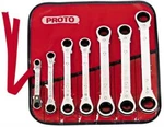 Proto J1180MA Ratcheting Box Wrench Set: 7 Pc, Metric Chrome-plated. Fixed Price $223.51.