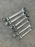 Double End 6PCS Flex Head 12 Point Socket & Open Wrench Spanner Set 10-19MM. Fixed Price $39.99.