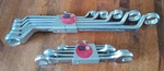 Vintage Sears Companion Wrench Sae 5PC Offset Box End & Open Usa. Fixed Price $46.00.