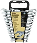 Titan TL17328 Tools 11-PIECE Metric Raised Panel Combo Wrench Set. Fixed Price $31.72.