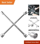 4-WAY Universal Tire Iron Wrench 14 Inch Lightweight Carbon Steel Tool. Fixed Price $26.59.