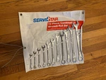 11 Pc Piece Servicstar Combination Wrench Set Roll-up Pouch 3/8" To. Fixed Price $34.00.