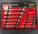 Nos Sears Craftsman 12 Pc Sae Combination Wrench Set 9-47046 Vintage Usa. Fixed Price $129.99.