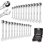 Horusdy 24PC Ratcheting Wrench Set Metric & Sae Combination Spanner. Fixed Price $96.99.