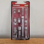 Husky 1/4, 3/8, And 1/2 In. Drive Master Accessory Set HACCY11PC (11-PIECE). Fixed Price $22.99.