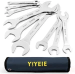 9PC. Super-thin Open End Wrench Set, Metric 5.5, 9PCS, Chrome Finish. Fixed Price $28.61.