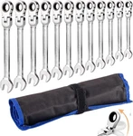 Flexible Wrench Set 12PCS8-19MM Spanner Gear Ring Ratcheting Combination. Fixed Price $37.99.