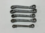 Mac Tools Usa Rowm 5PC Metric 9MM 18MM Ratcheting Double Box End Wrench Set. Fixed Price $79.99.