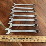 Vintage Thorsen Combination Wrench Set 3/8" To 13/16" Usa 12 Point QTY-7. Fixed Price $39.74.